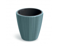 Plastový kvetináč DBOR2405415C 23,9 cm - modrá