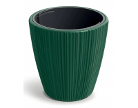 Plastový kvetináč DBOR2402411U 23,9 cm - tmavozelená