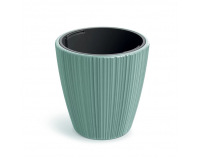 Plastový kvetináč DBOR350623U 34,9 cm - zelená