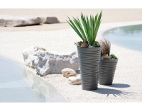 Plastový kvetináč DBSA400 38,8 cm - antracit