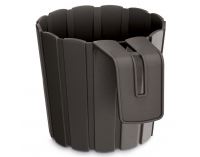 Plastový balkónový kvetináč DDEZ150 14,4 cm - hnedá