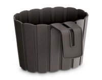 Plastový balkónový kvetináč DDEZ200 19,4 cm - hnedá