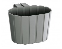 Plastový balkónový kvetináč DDEZ200 19,4 cm - sivý kameň