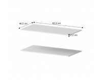 Police do skrine (2 ks) Degas / Canbera / Miran New - biela