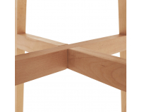 Jedálenský stôl Dejan 3 New 80 - biela / prírodná