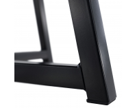 Okrúhly príručný stolík Delik - dub / čierna