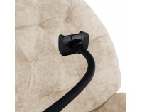 Otočné hojdacie kreslo Delmor - béžová