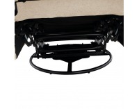 Otočné hojdacie kreslo Delmor - béžová