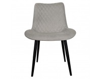 Jedálenská stolička Delora - svetlosivá / čierna