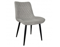 Jedálenská stolička Delora - svetlosivá / čierna
