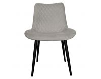 Jedálenská stolička Delora - svetlosivá / čierna