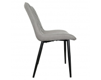 Jedálenská stolička Delora - svetlosivá / čierna