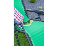 Záhradné lehátko Deluxe - zelená