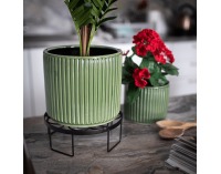 Podstavec pod kvetináč Dembel - čierna