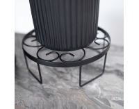 Podstavec pod kvetináč Dembel - čierna