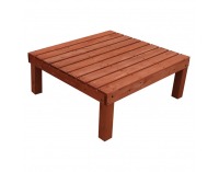 Drevená terasa Demis 270x90x81 cm - hnedá