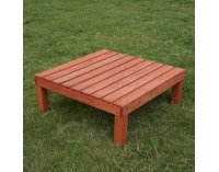 Drevená terasa Demis 270x90x81 cm - hnedá