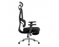 Kancelárske kreslo Demos - čierna / chróm