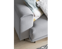 Rozkladacia pohovka s úložným priestorom Dena - horčicová