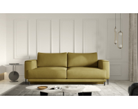 Rozkladacia pohovka s úložným priestorom Dena - horčicová