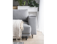 Rozkladacia pohovka s úložným priestorom Dena - tmavosivá