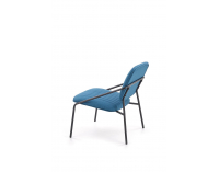 Konferenčná stolička Dennis - modrá / čierna