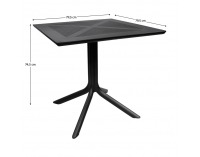 Záhradný stôl Denton New - čierna