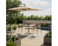 Záhradný stôl Denton New - sivohnedá (taupe)