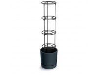 Plastový kvetináč na pestovanie paradajok DEPO300S433 29,2 cm - antracit