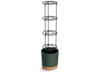 Plastový kvetináč na pestovanie paradajok DEPO4002411U 39 cm - tmavozelená