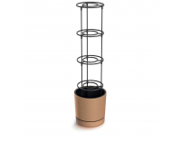 Plastový kvetináč na pestovanie paradajok DEPO4004665W 39 cm - prírodná