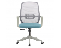 Kancelárske kreslo Dervin - sivá / modrá