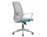 Kancelárske kreslo Dervin - sivá / modrá