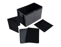 Skladací úložný box Deter - sivá / čierna