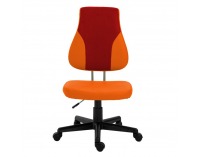 Detská stolička na kolieskach Randal - oranžová / červená / čierna