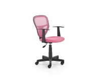 Detská stolička na kolieskach s podrúčkami Spiker - ružová / čierna