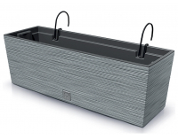 Plastový balkónový kvetináč DFC600W 58 cm - sivý betón