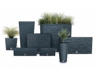 Plastový kvetináč DFS300 29,5 cm - sivý betón