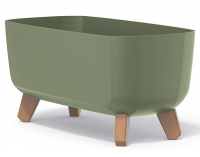 Plastový kvetináč na nožičkách DGCL400 39 cm - zelená