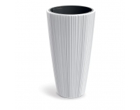 Plastový kvetináč DHOR400S449 39 cm - biela