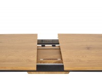 Rozkladací jedálenský stôl Diamond - dub zlatý / čierna