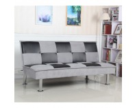 Rozkladacia pohovka Dino - svetlosivá / čierna