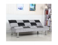 Rozkladacia pohovka Dino - svetlosivá / čierna