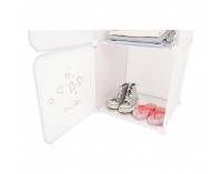 Detská modulárna skrinka Dinos - biela / detský vzor