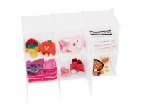 Detská modulárna skrinka Dinos - biela / detský vzor