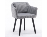 Kreslo Dipsy - čiernobiely vzor / čierna