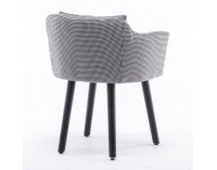 Kreslo Dipsy - čiernobiely vzor / čierna