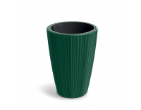 Plastový kvetináč DMOR3002411U 29,8 cm - tmavozelená