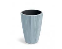 Plastový kvetináč DMOR300443U 29,8 cm - svetlosivá