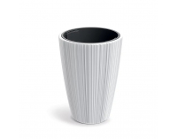Plastový kvetináč DMOR400S449 39 cm - biela